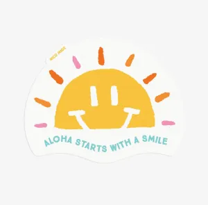 Aloha Starts with A Smile - Sticker