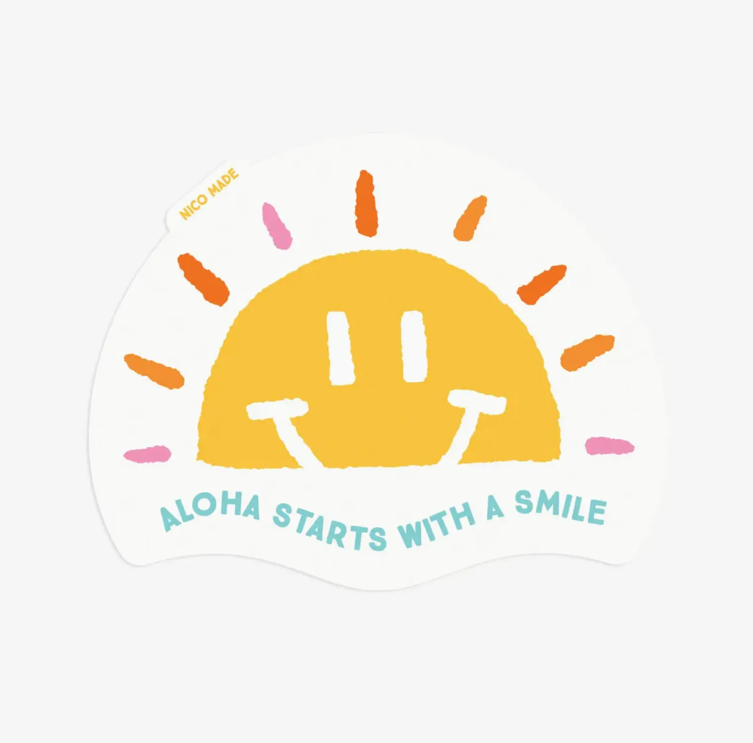 Aloha Starts with A Smile - Sticker