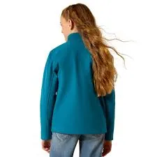 ARIAT GIRLS TEAM SOFTSHELL OCEAN DEPTHS JACKET