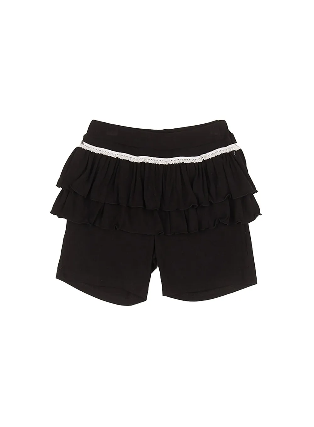 Frill Lace Layered Biker Shorts CA509