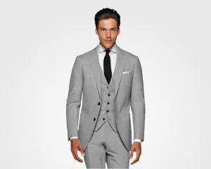 House of U Lucas light Grey suit white shirt & Tie (tie of choice)