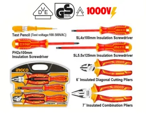 Ingco HKIST3061 6pcs Insulated Hand Tools Set