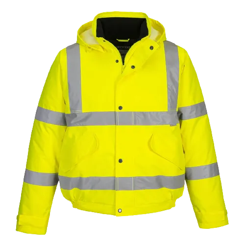 Portwest Hi-Vis Bomber Jacket Weatherproof Reflective Work Safety S463