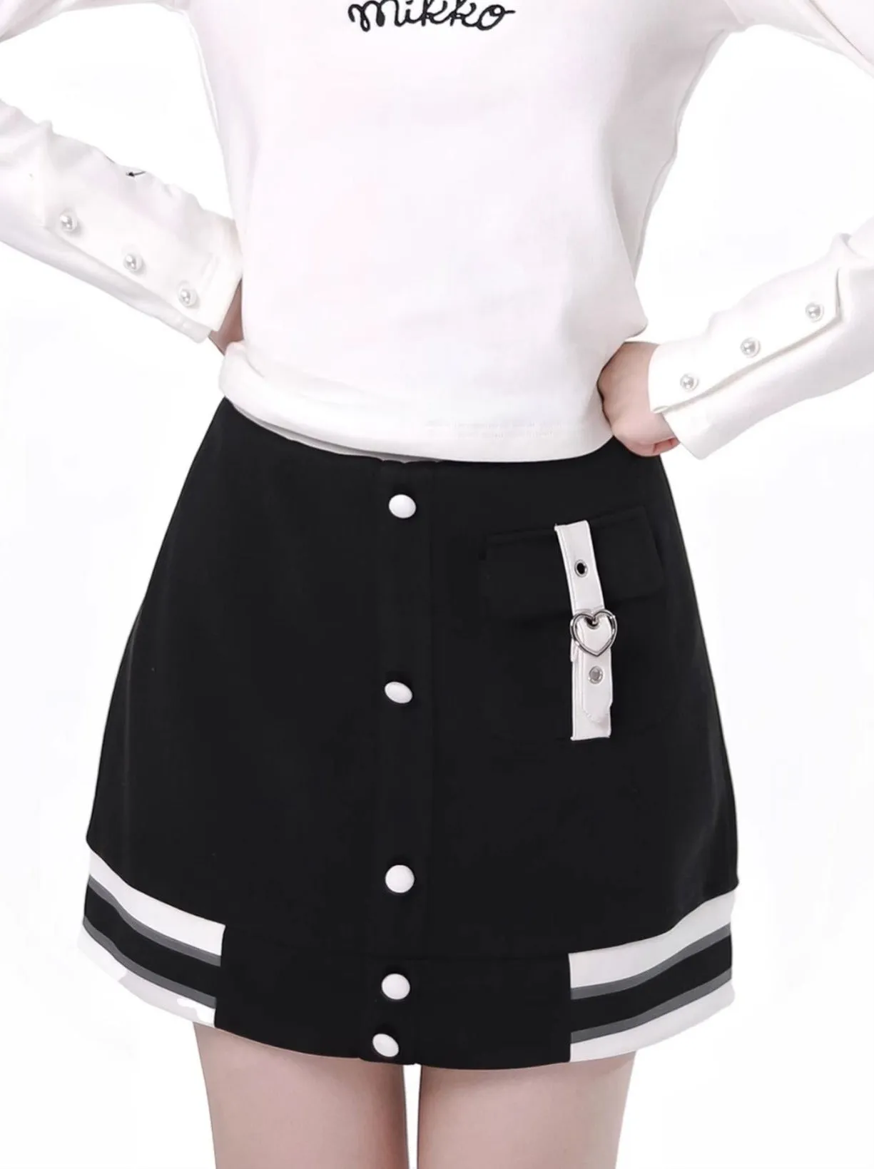 Starley Sea La Color Eradry Baseball Jacket Skirt Suit