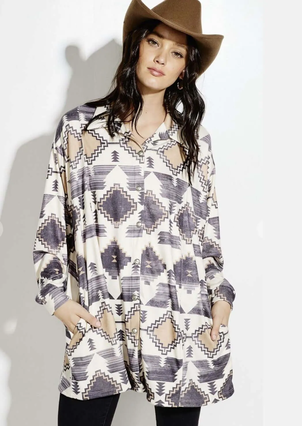 Take Time to Reflect Aztec Jacket CLEARANCE FINAL SALE